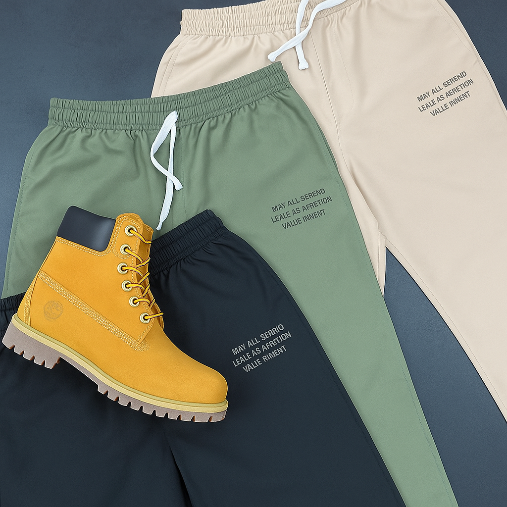 Botas Timberland Clásicas + Jogger Genérico Negro